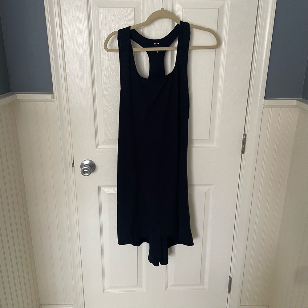 Title Nine Asymmetrical Tank Dress Black MEDIUM Tennis Athletic Athleisure